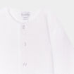 Gilet boutonné manches longues blanc bébé garçon