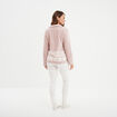 Ensemble pyjama effet polaire 3 pièces rose pastel femme