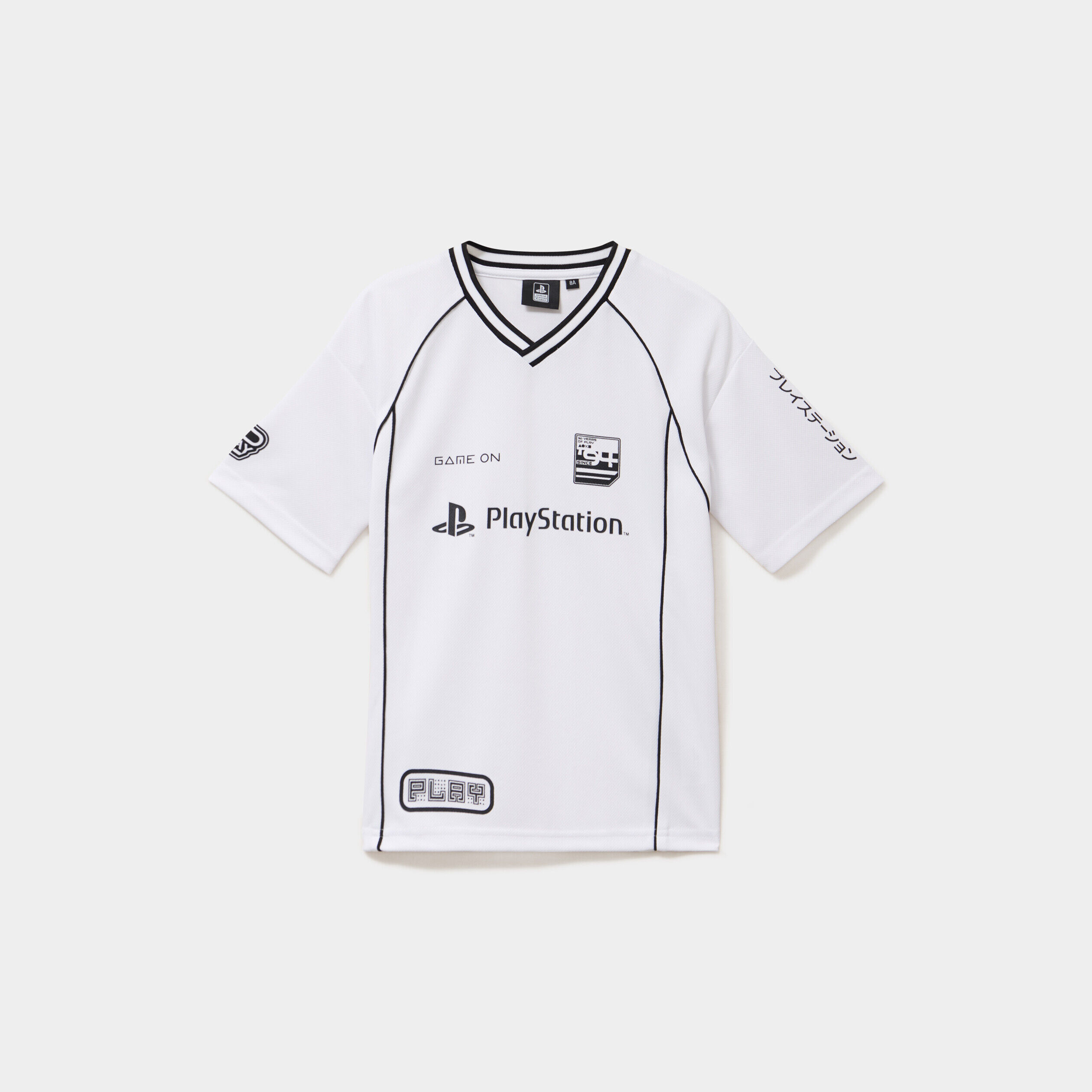 T-shirt col en V Playstation blanc garçon