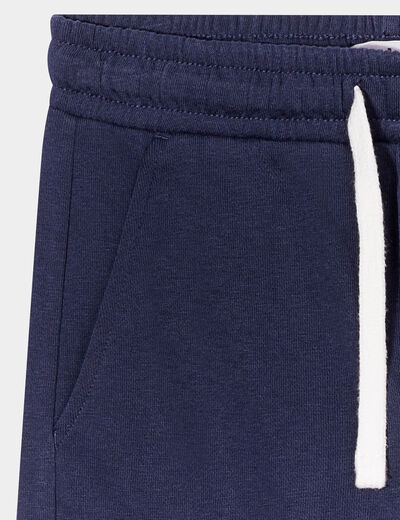 Short droit bleu marine garçon