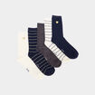 Lot 5 paires chaussettes bleu marine femme
