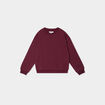 Sweat col rond manches longues bordeaux fille