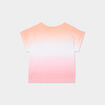 T-shirt col rond manches courtes coton multicolore fille