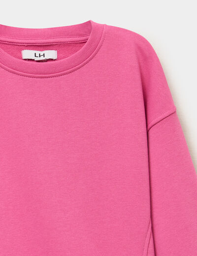 Ensemble de jogging sweat et pantalon rose fushia fille