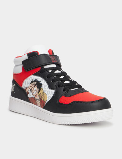 Baskets montantes One Piece noir garçon