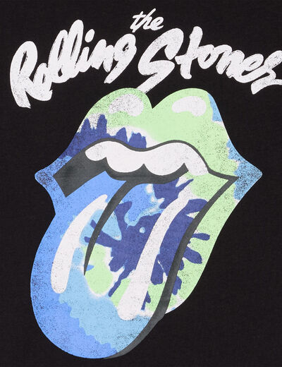 T-shirt manches courtes Rolling Stones noir garçon