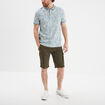 Polo droit manches courtes coton Creeks bleu ciel homme