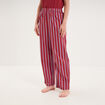Pantalon de pyjama droit coton mauve femme