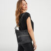 Sac cabas &agrave; bandouli&egrave;re noir femme