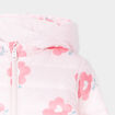 Doudoune oversize zippée à capuche rose clair bébé fille