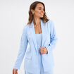 Veste blazer droite bleu ciel femme