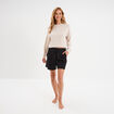 Sweat manches longues chiné sable femme