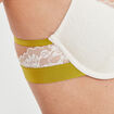 Soutien-gorge corbeille dentelle coques ivoire femme