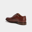 Derbies en cuir avec lacets marron foncé homme