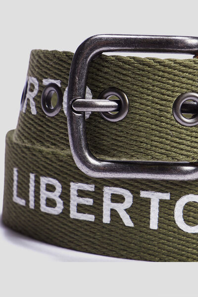 Ceinture Liberto vert kaki garçon