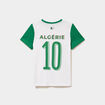 T-shirt maillot de football Alg&eacute;rie blanc fille