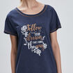 Chemise de nuit bleu femme