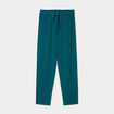 Pantalon city paperbag ceinturé 7/8ème vert foncé femme