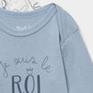 Lot 3 bodies US coton manches longues bleu b&eacute;b&eacute;