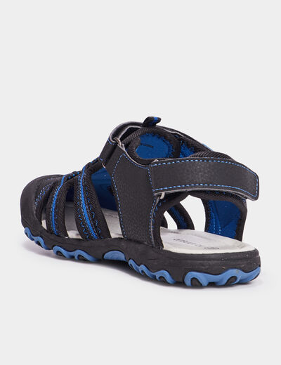 Sandales à scratchs Trappeur bleu garçon