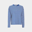 T-shirt marinière manches longues Creeks ecru femme