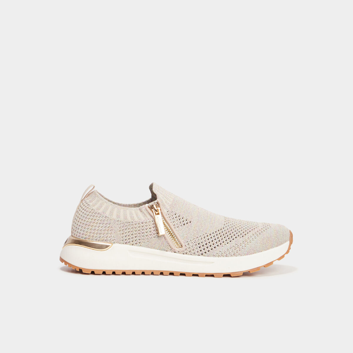 Baskets running à paillettes Mosquitos sable femme