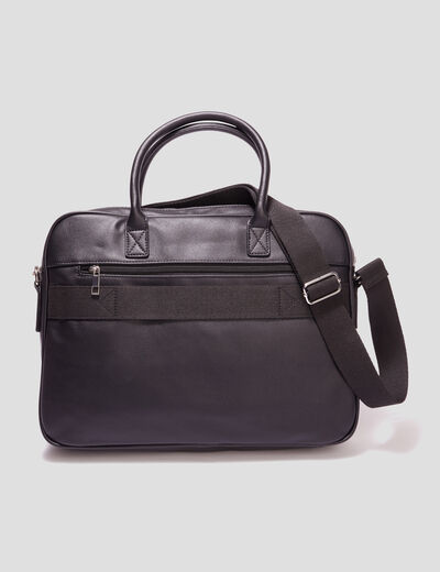 Pochette portable à bandoulière noir homme