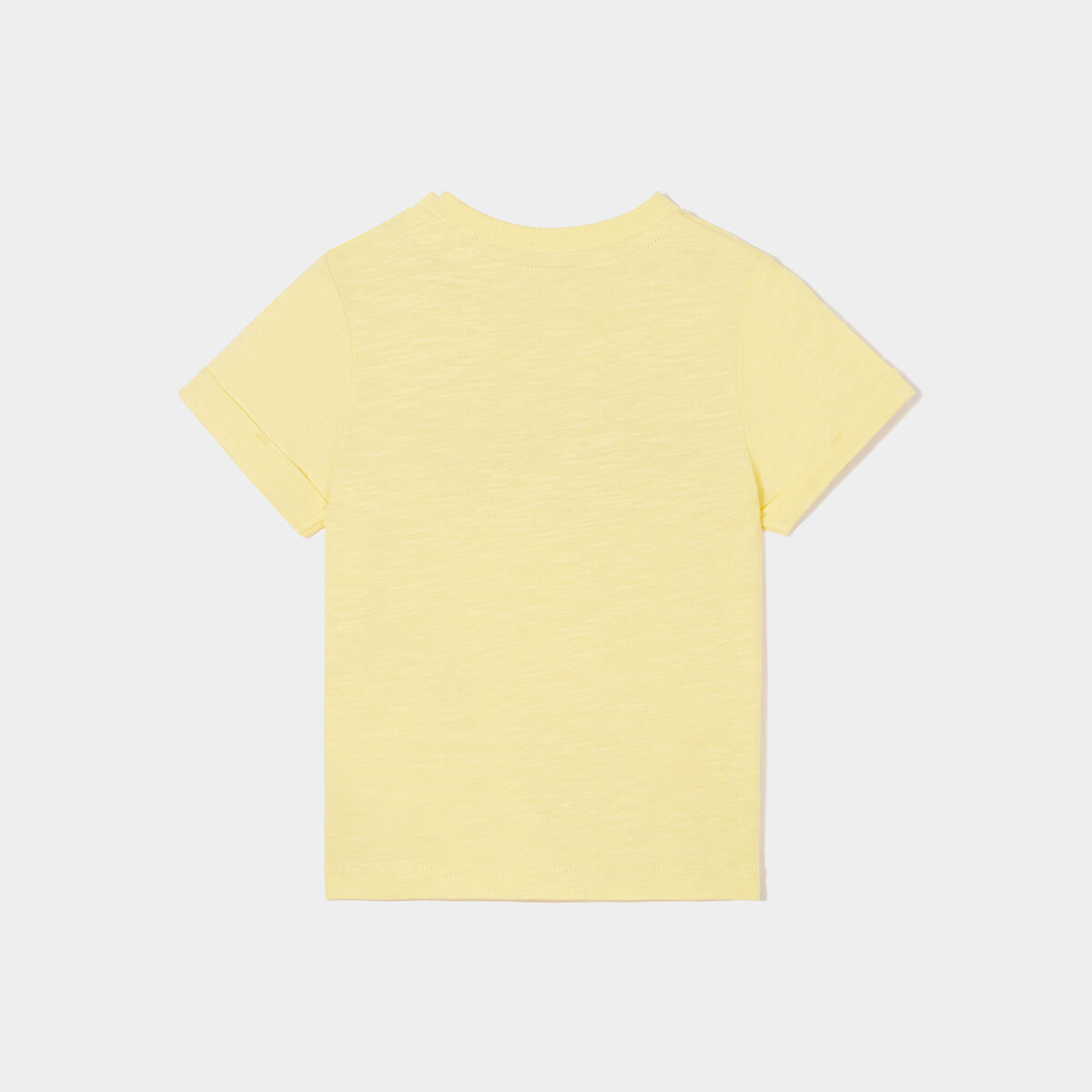 T-shirt manches courtes coton Creeks jaune bébé garçon