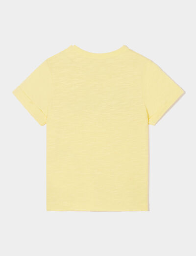 T-shirt manches courtes coton Creeks jaune bébé garçon