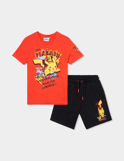 Ensemble 2 pièces coton Pokémon Pikachu multicolore garçon