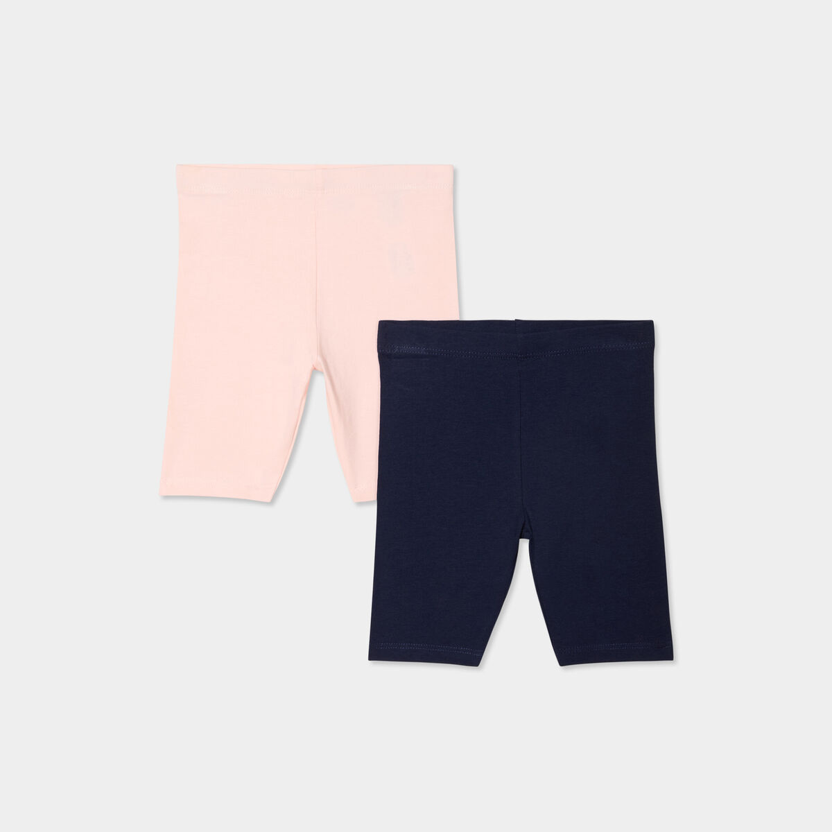 Lot 2 leggings corsaires bleu marine b&eacute;b&eacute; fille