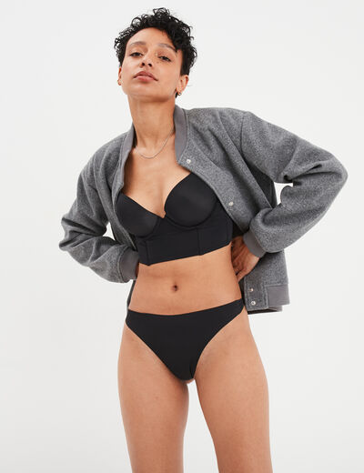 Soutien-gorge bustier noir femme