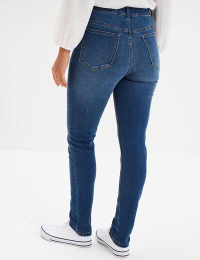 Jeans skinny taille haute denim stone femme