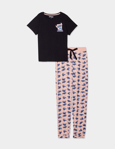 Ensemble pyjama Lilo et Stitch noir femme