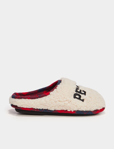 Chaussons mules Noël sable garçon