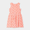Robe patineuse sans manches coton vieux rose fille