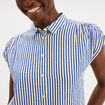Chemise sans manches bleu femme