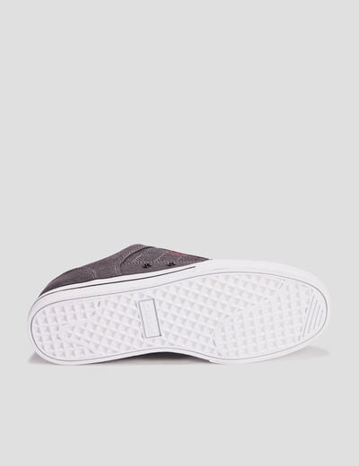 Tennis basses en toile à lacets gris homme