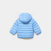 Doudoune zipp&eacute;e &agrave; capuche imperm&eacute;able bleu pastel b&eacute;b&eacute; gar&ccedil;on