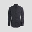 Chemise stretch manches longues noir homme