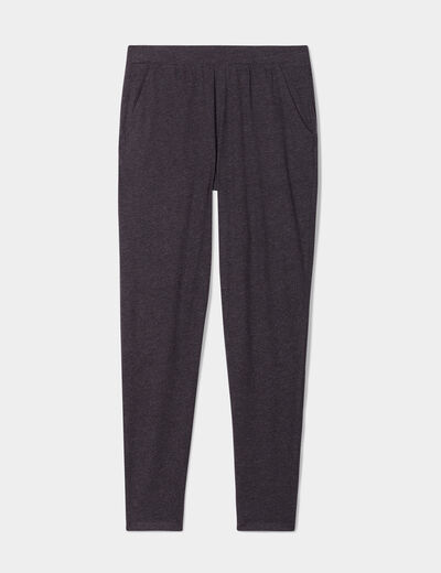 Pantalon de pyjama ajusté gris foncé femme