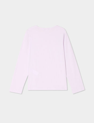 Ensemble pyjama pantalon coton mauve fille