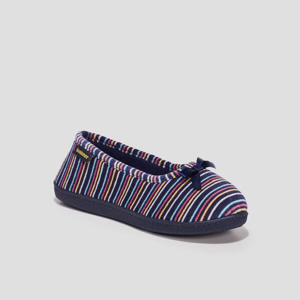 chaussons ballerines isotoner multicolore femme Chaussons ballerines Isotoner multicolore femme