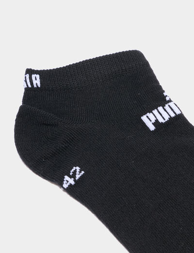 Lot 3 paires chaussettes invisibles Puma noir homme