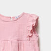 Ensemble 3 pièces coton majoritaire rose clair bébé fille