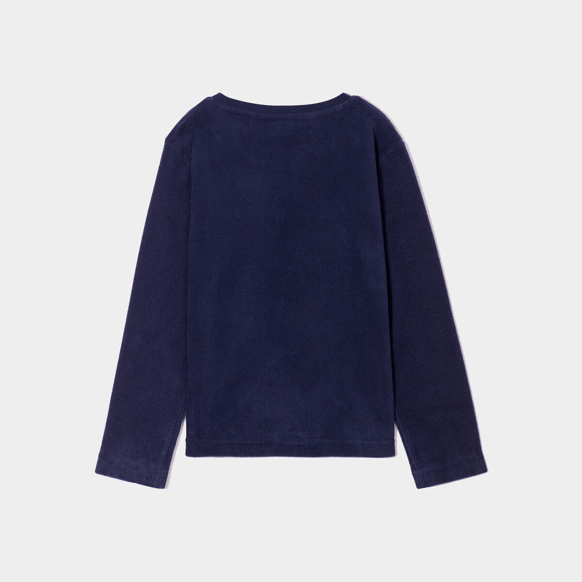Ensemble No&euml;l 2 pi&egrave;ces effet polaire bleu marine gar&ccedil;on