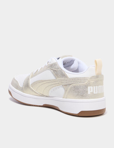 Tennis Rebound V6 Puma jaune or femme