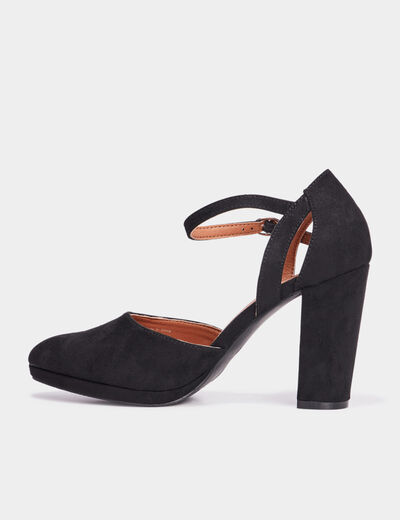 Escarpins &agrave; talons noir femme