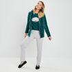 Ensemble pyjama 2 pièces vert foncé femme