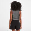 Débardeur cropped détail épaule Liberto gris argent femme